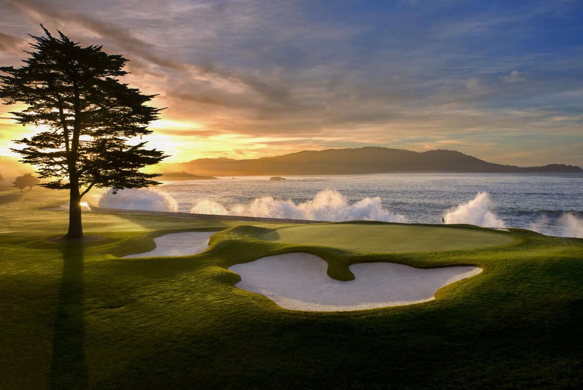 Pebble Beach Golf Links – 18th hole.