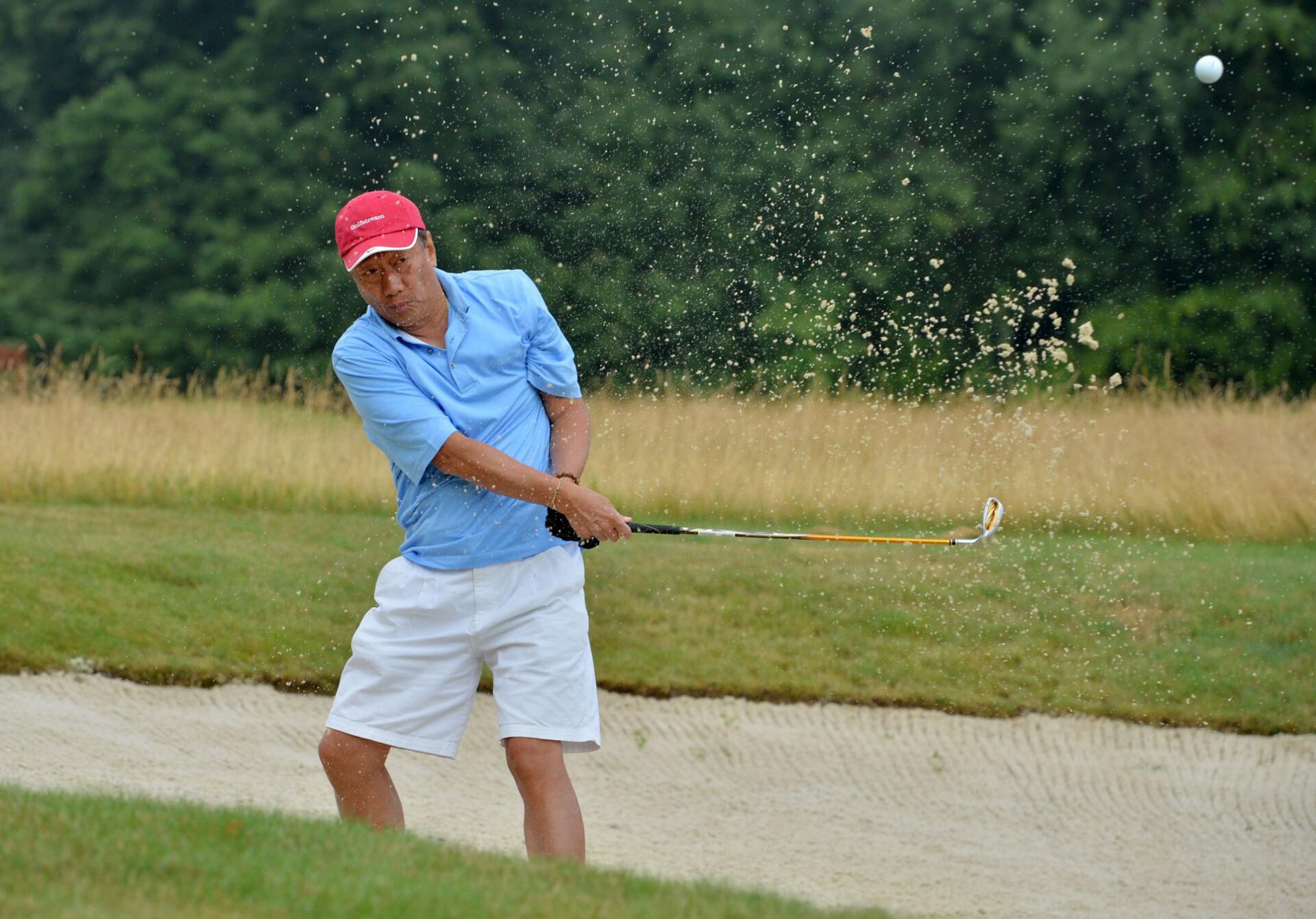 Terry Gou při hře na vlastním hřišti Casa Serena